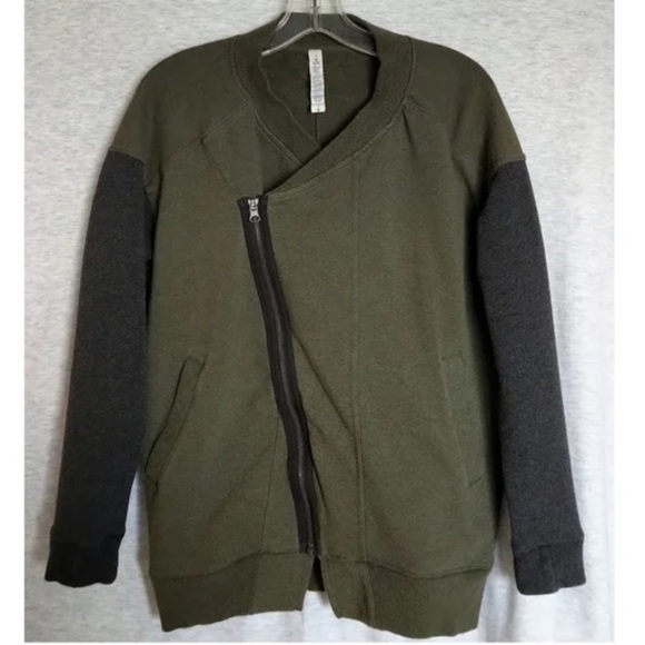 Lululemon Mula Bundle Wrap - Heathered Fatigue Green / Heathered Dark Grey - Picture 2 of 8